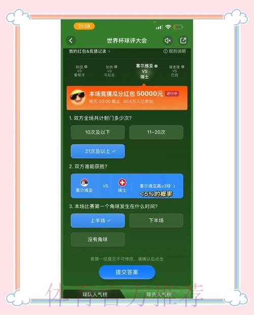 世界杯竞猜平台热门推荐分析